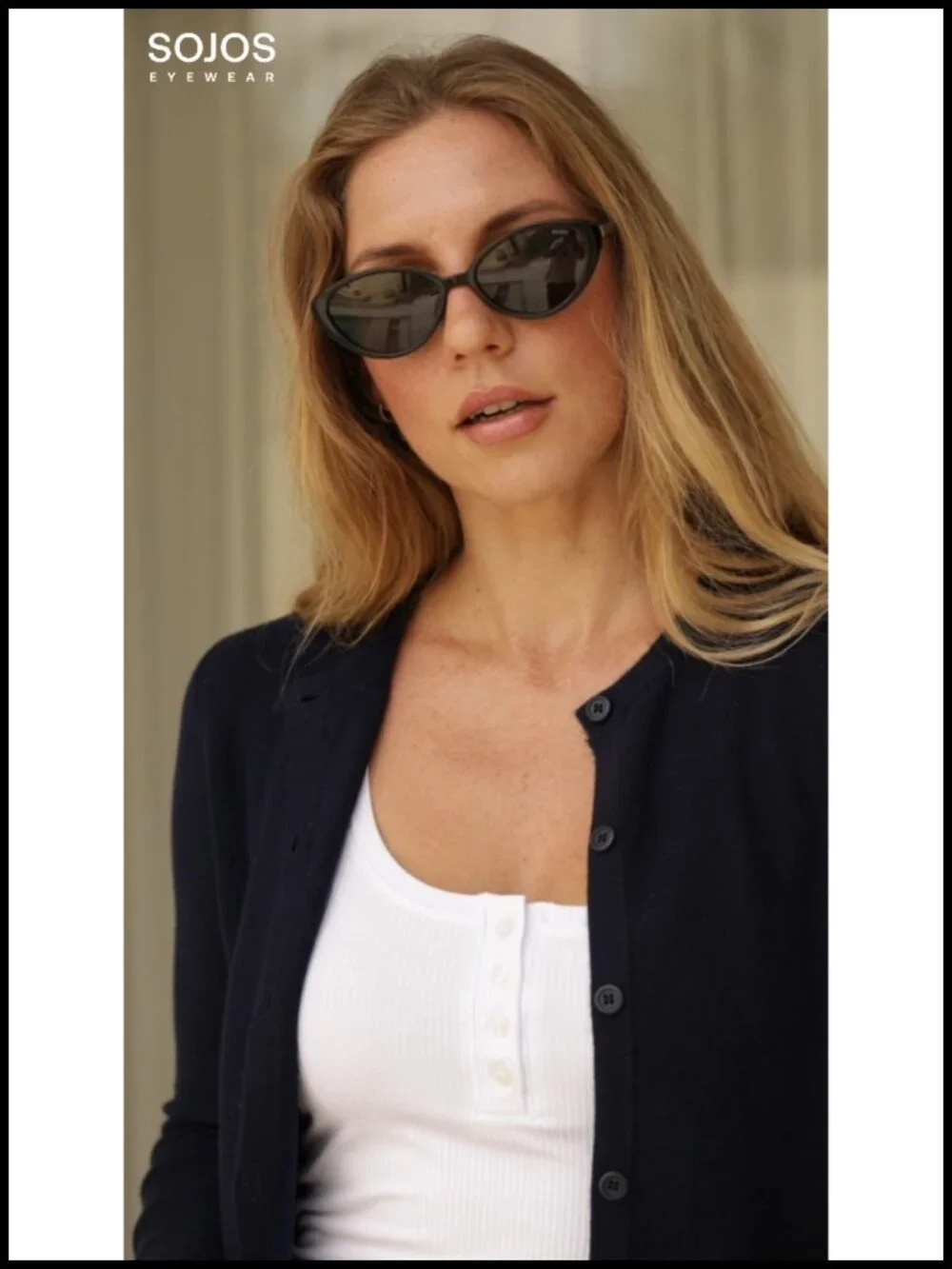 Retro Cat Eye Oval Sunglasses Polarized TR90 Ultralight UV400 Protection